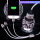 【紫石】携帯ホルダ+充電器+データ線